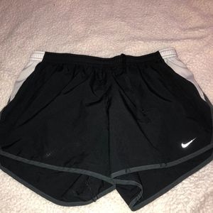 Black and White Nike DryFit Shorts